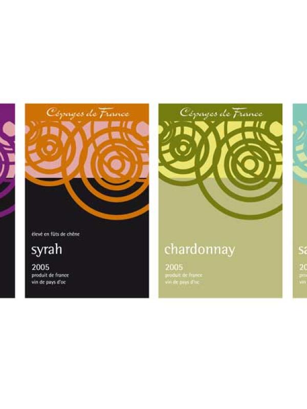 Wein-Etiketten-Serie